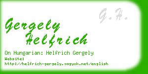 gergely helfrich business card